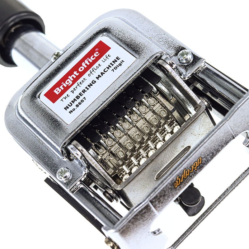 مهر شماره زن (نمراتور) 7رقم اتوماتیک لاتین مدل BRIGHT OFFICE 8607 (3)