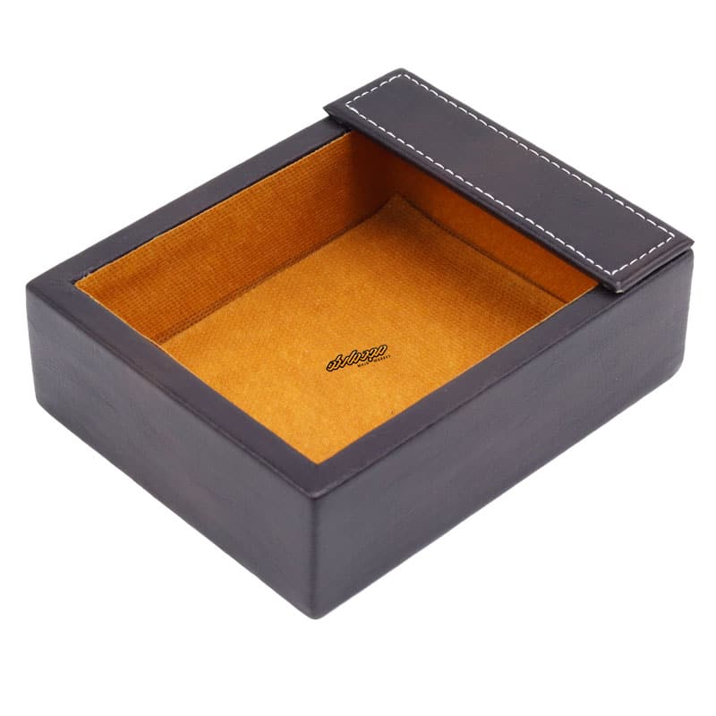 سرویس اداری رومیزی کد 5 قهوه ای چرم چوب (5)