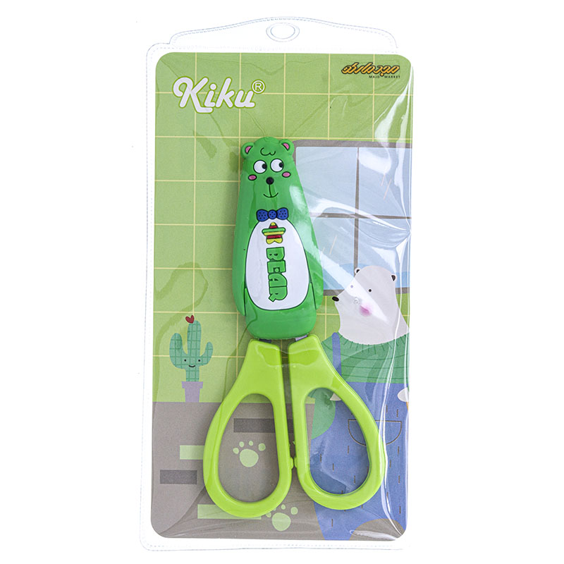 قیچی فانتزی غلاف دار سبز کیکو کد 371