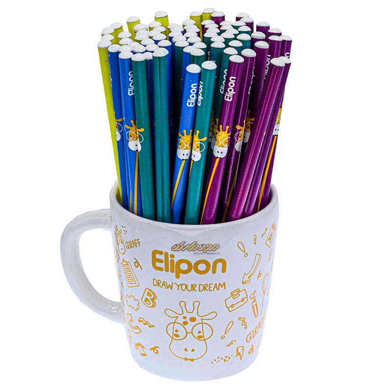 مداد مشکی + ماگ مدل GIRAFF الیپون (2)