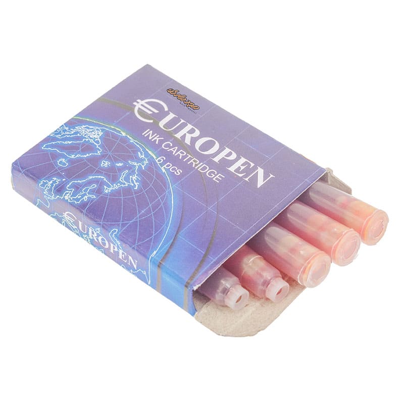 کپسول خودنویس نارنجی 6 عددی یوروپن