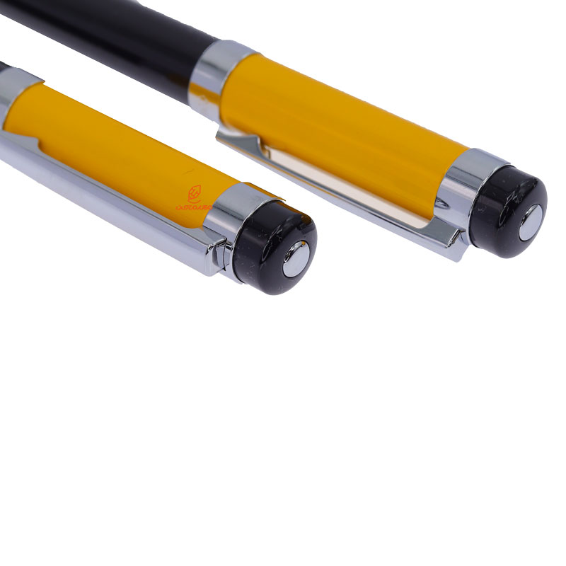 ست خودکار و روان نویس مشکی زرد یوروپن مدل LAST (9)