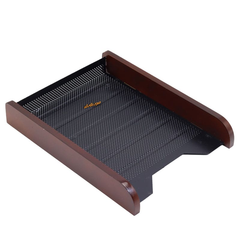 سرویس اداری رومیزی چوب و فلز قهوه ای کد 7 شهاب تحریر (11)