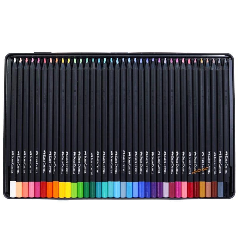 مداد رنگی 36 رنگ فلزی Black Edition فابرکاستل (5)