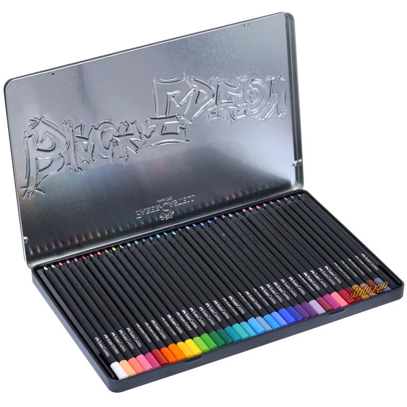 مداد رنگی 36 رنگ فلزی Black Edition فابرکاستل (3)