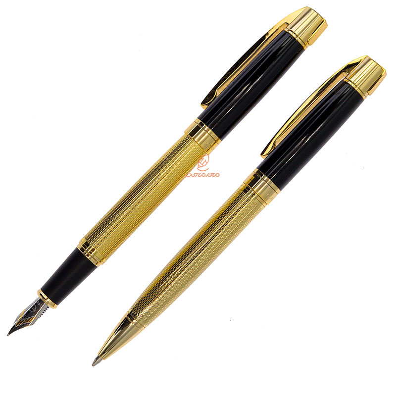 ست خودکار خودنویس طلایی مشکی یوروپن مدل CLAN (11)