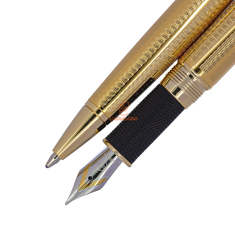 ست خودکار خودنویس طلایی یوروپن مدل CLUB (6)