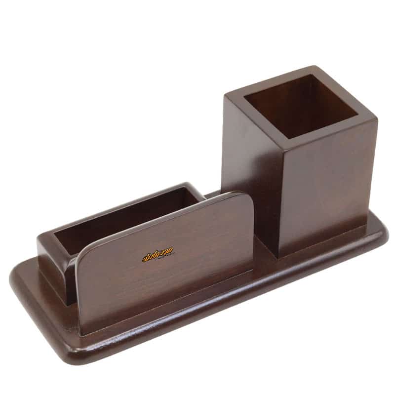 سرویس اداری رومیزی کد 195 قهوه ای 1 تکه (3)