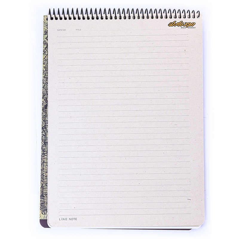 دفتر خط دار کرافت 100 گرم A4 طرح شکوفه های دوستی لاین نوت (1)