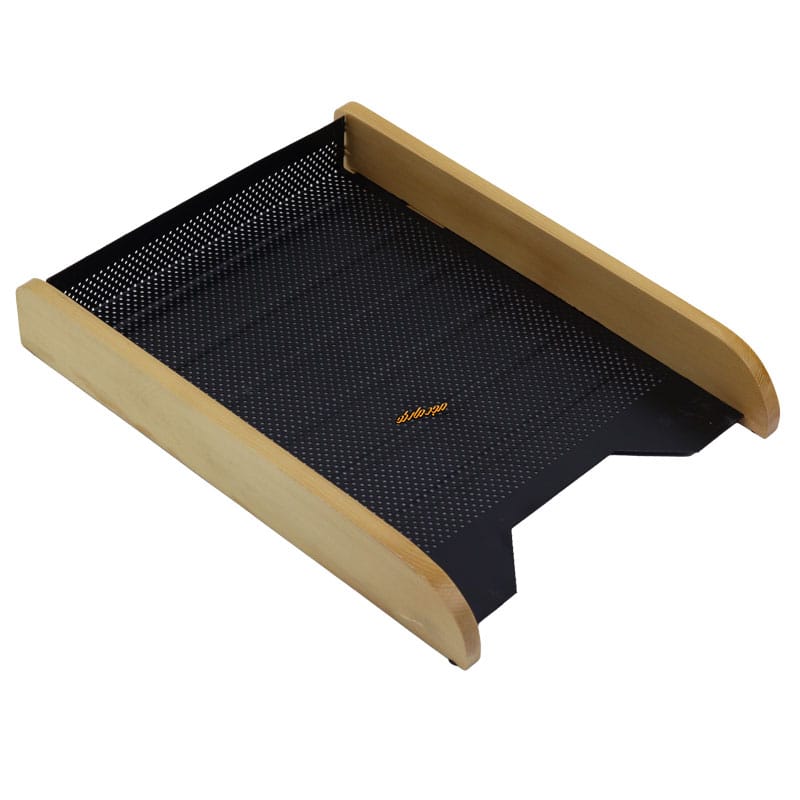 سرویس اداری رومیزی چوب و فلز کرمی کد 8 شهاب تحریر (4)