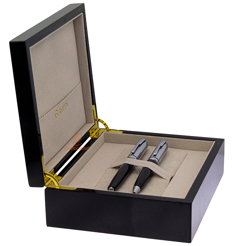 ست خودکار خودنویس نیمه مشکی استیل یوروپن مدل FORT (3)