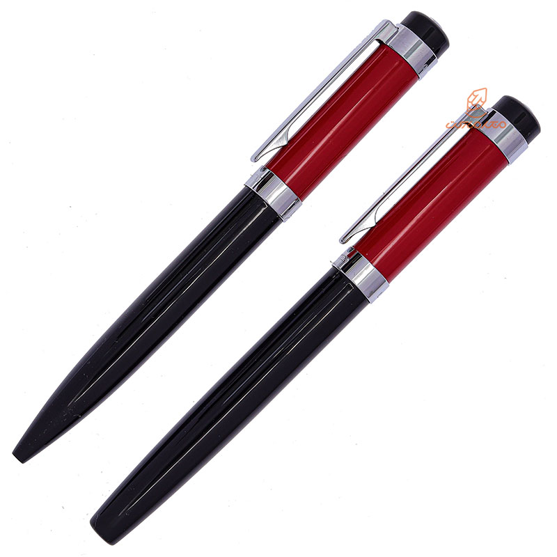 ست خودکار و روان نویس مشکی قرمز یوروپن مدل LAST (3)