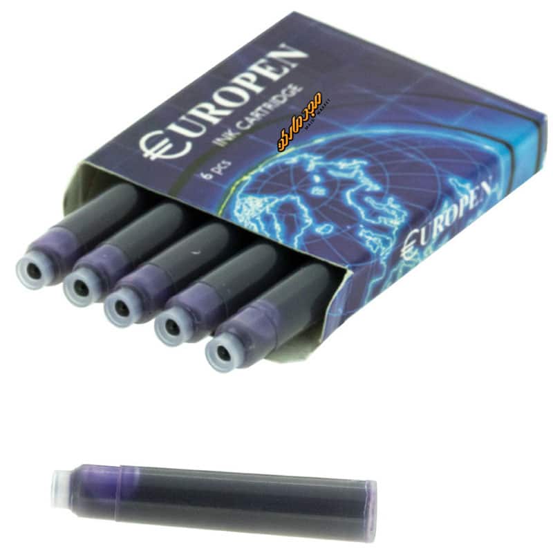 کپسول خودنویس بنفش 6 عددی یوروپن