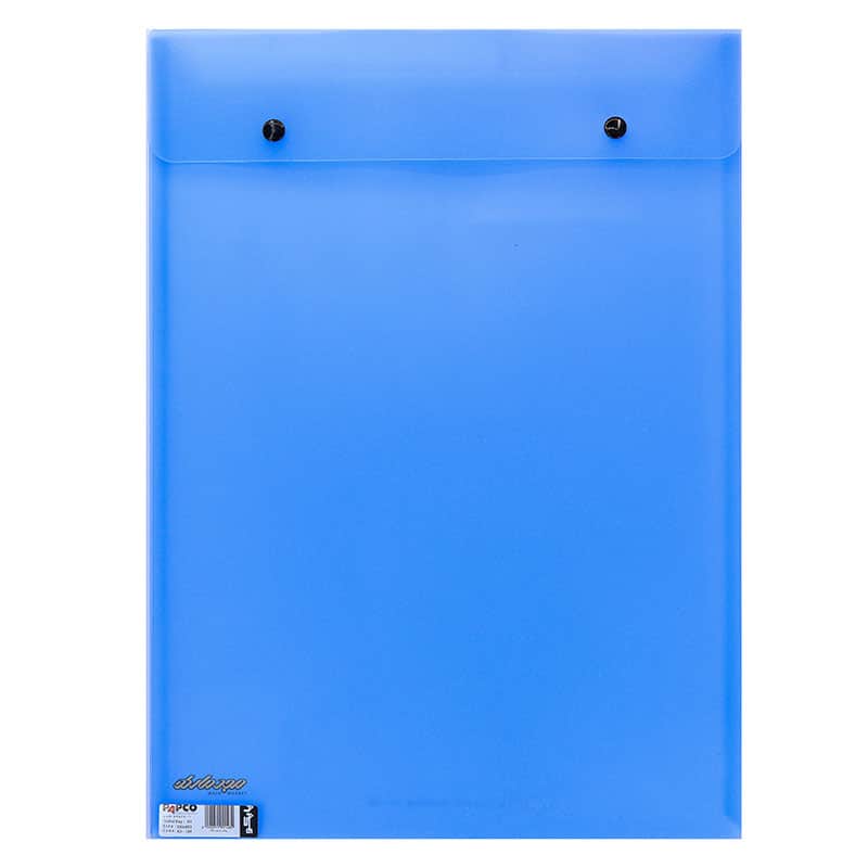 پوشه دکمه دار ارکید A3 آبی 124 پاپکو
