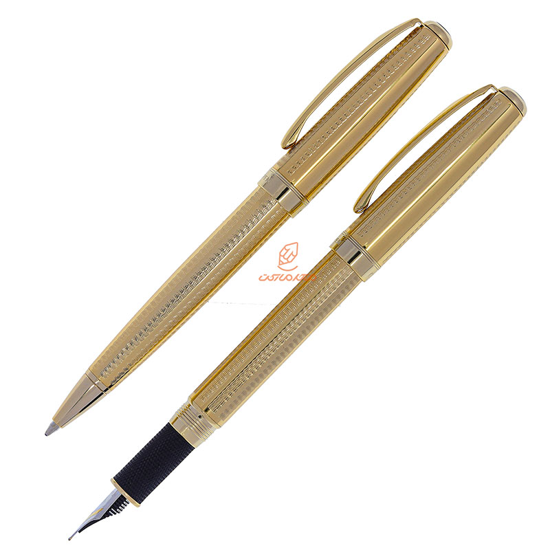 ست خودکار خودنویس طلایی یوروپن مدل CLUB