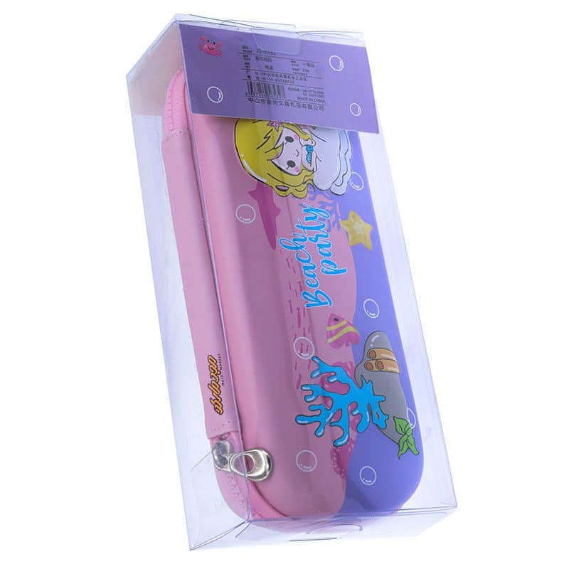 جامدادی صورتی طرح پری دریایی برجسته 6532 (10)