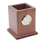 سرویس اداری رومیزی کد 175 قهوه ای روشن چرم چوب (4)
