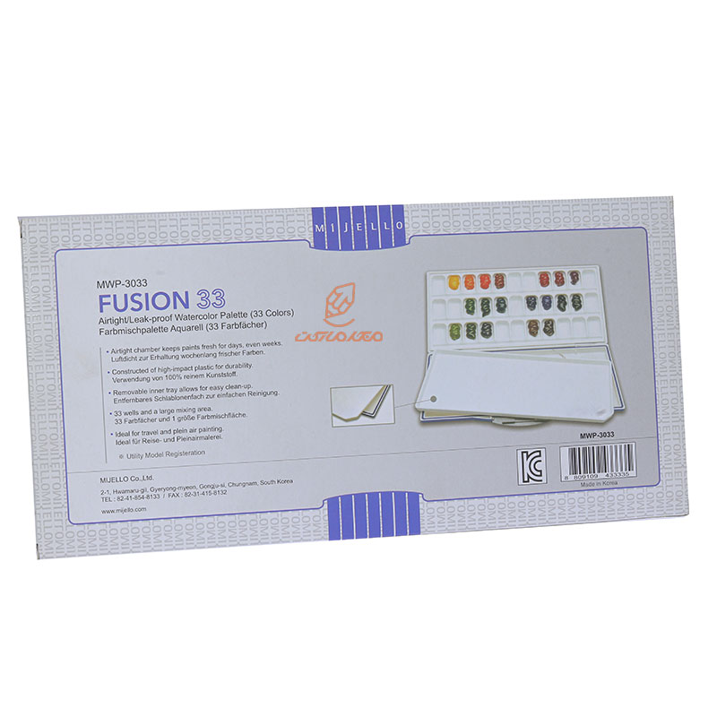 پالت حرفه ای آبرنگ 33 خانه میشن (1)