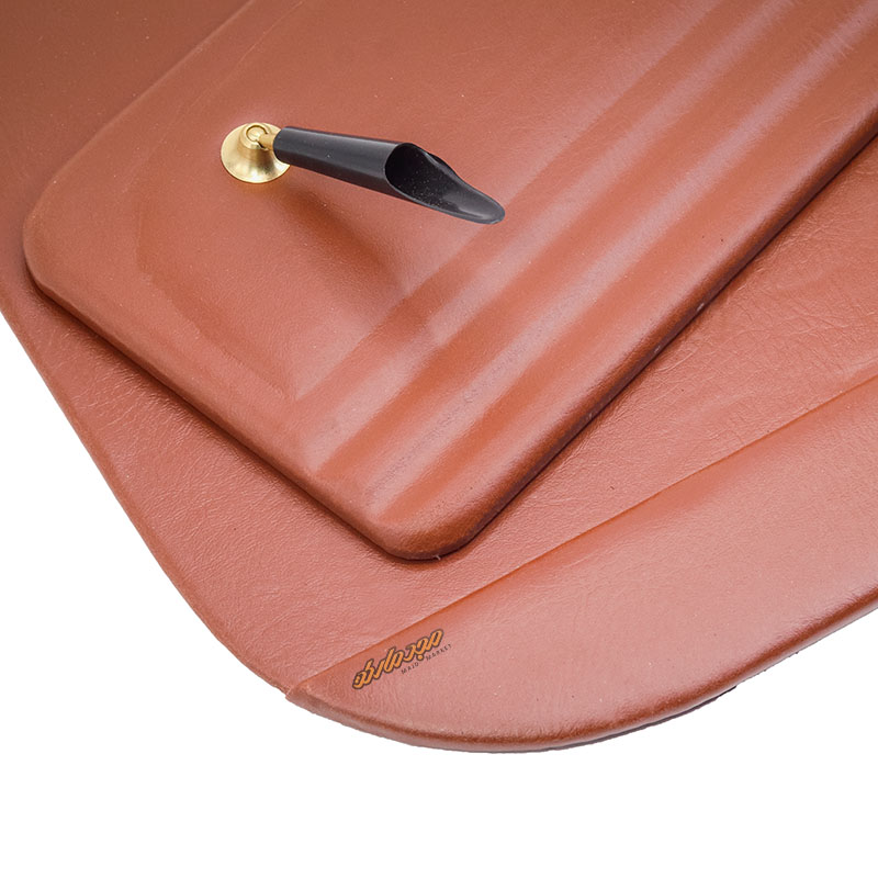 سرویس اداری رومیزی کد 3 عسلی چرم چوب (6)