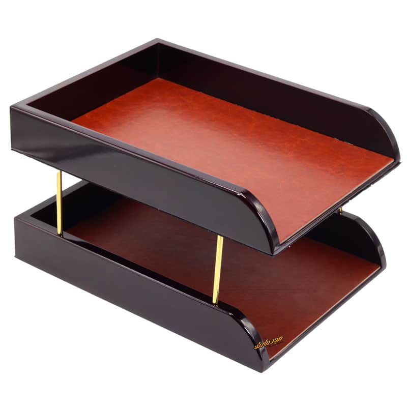 سرویس اداری رومیزی چرم و چوب کد 9003 GIFTS WORLD (9)