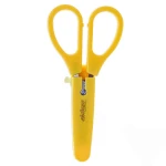 قیچی فانتزی غلاف دار زرد طرح اسب دریایی کیکو کد 371 (3)