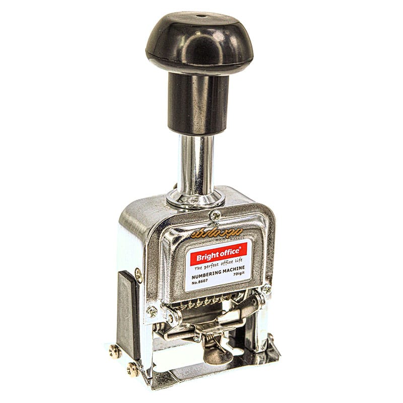 مهر شماره زن (نمراتور) 7رقم اتوماتیک لاتین مدل BRIGHT OFFICE 8607 (8)