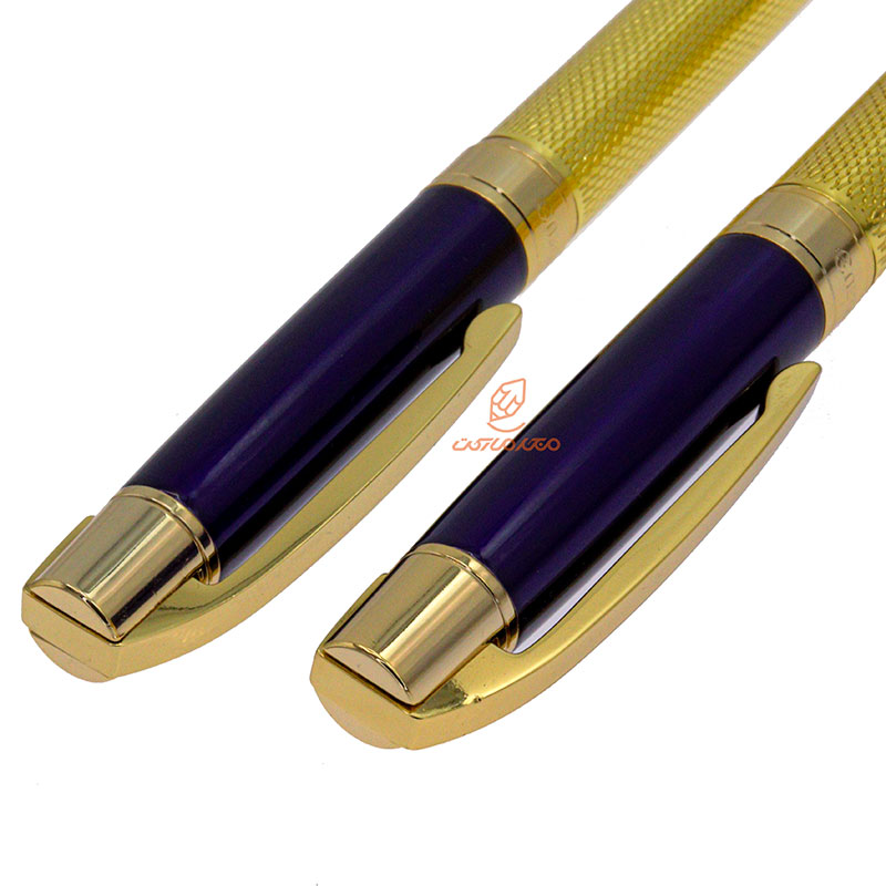 ست خودکار خودنویس طلایی سرمه ای یوروپن مدل CLAN (8)