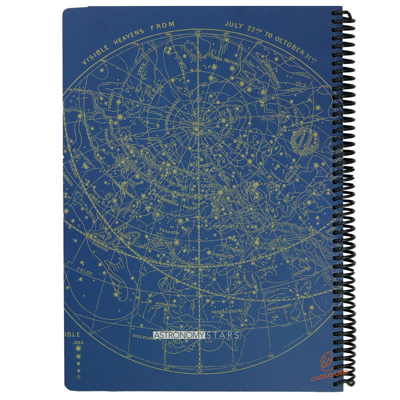 دفتر 100 برگ A4 سرمه ای طرح ستاره شناسی دات نوت (2)