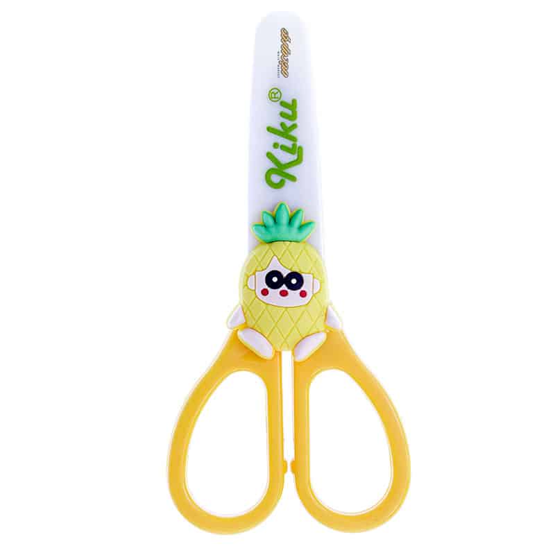 قیچی فانتزی غلاف دار زرد طرح آناناس کیکو کد 571