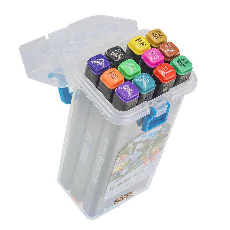 ماژیک راندو 12 رنگ 2 سر نیو تاچ TK83020 (1)