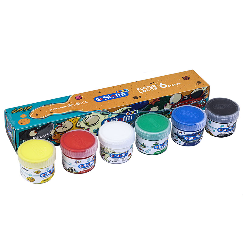 گواش 6 رنگ 9100 استورم