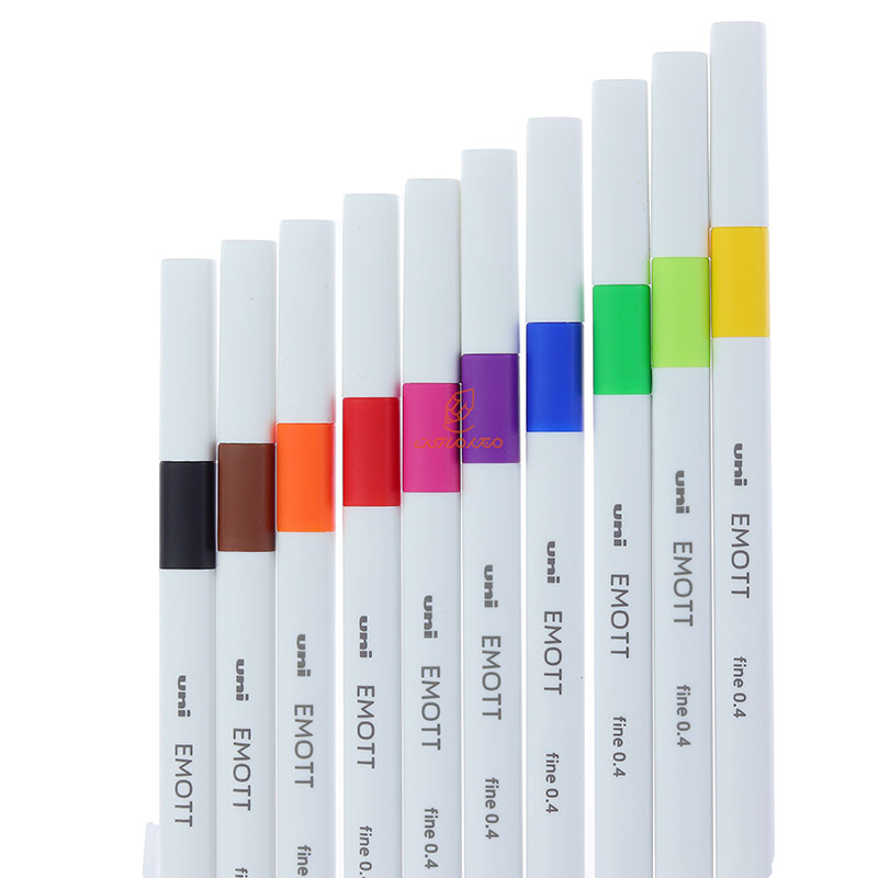 ست روان نویس 10 رنگ ایموت EMOTT - NO.1 یونی UNI (8)