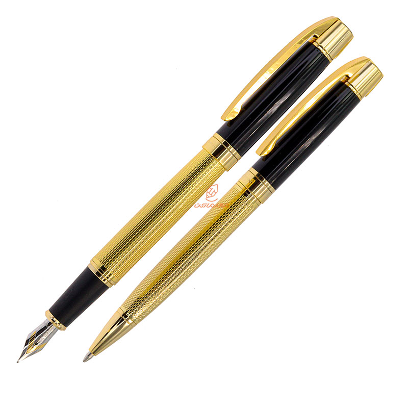 ست خودکار خودنویس طلایی مشکی یوروپن مدل CLAN (10)