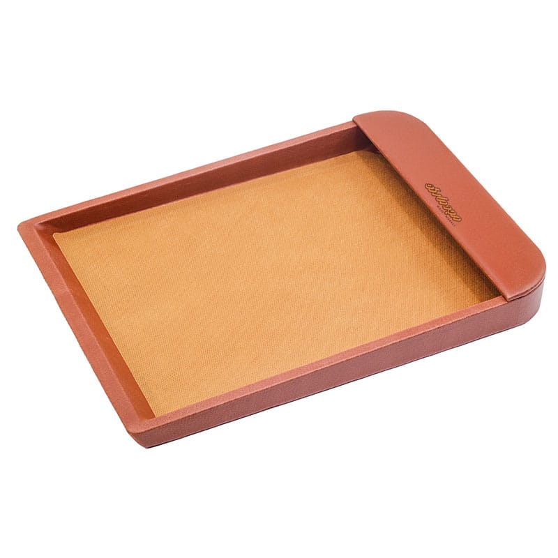 سرویس اداری رومیزی کد 1 عسلی چرم چوب (2)