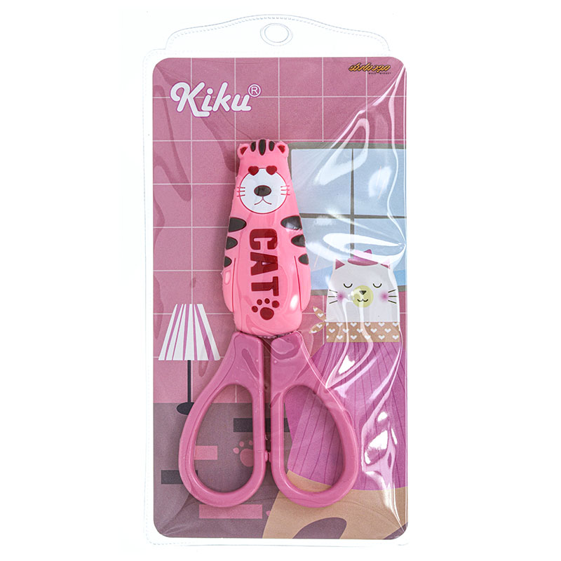 قیچی فانتزی غلاف دار صورتی کیکو کد 371 (5)