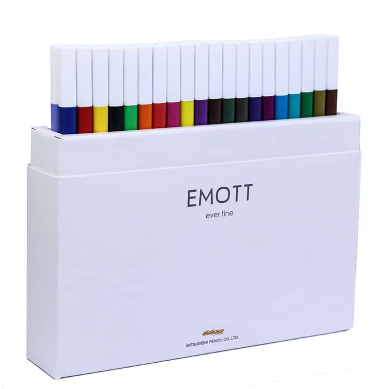 ست روان نویس 40 رنگ ایموت EMOTT یونی UNI (4)