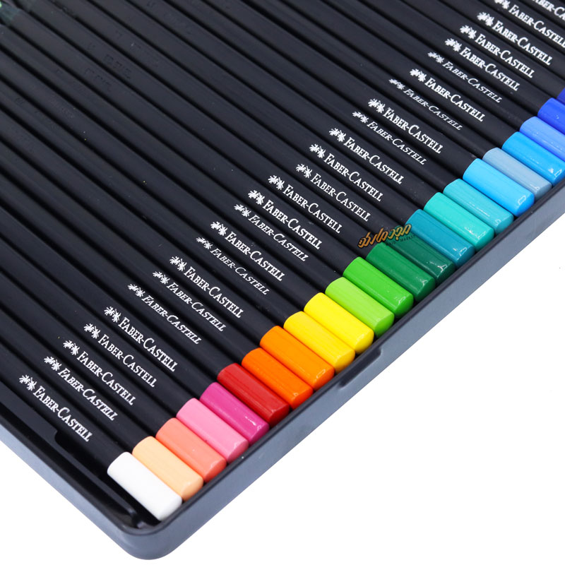 مداد رنگی 36 رنگ فلزی Black Edition فابرکاستل (4)
