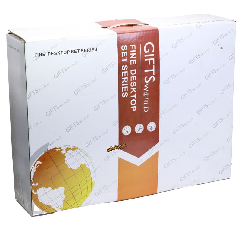 سرویس اداری رومیزی چرم و چوب کد 9003 GIFTS WORLD (1)