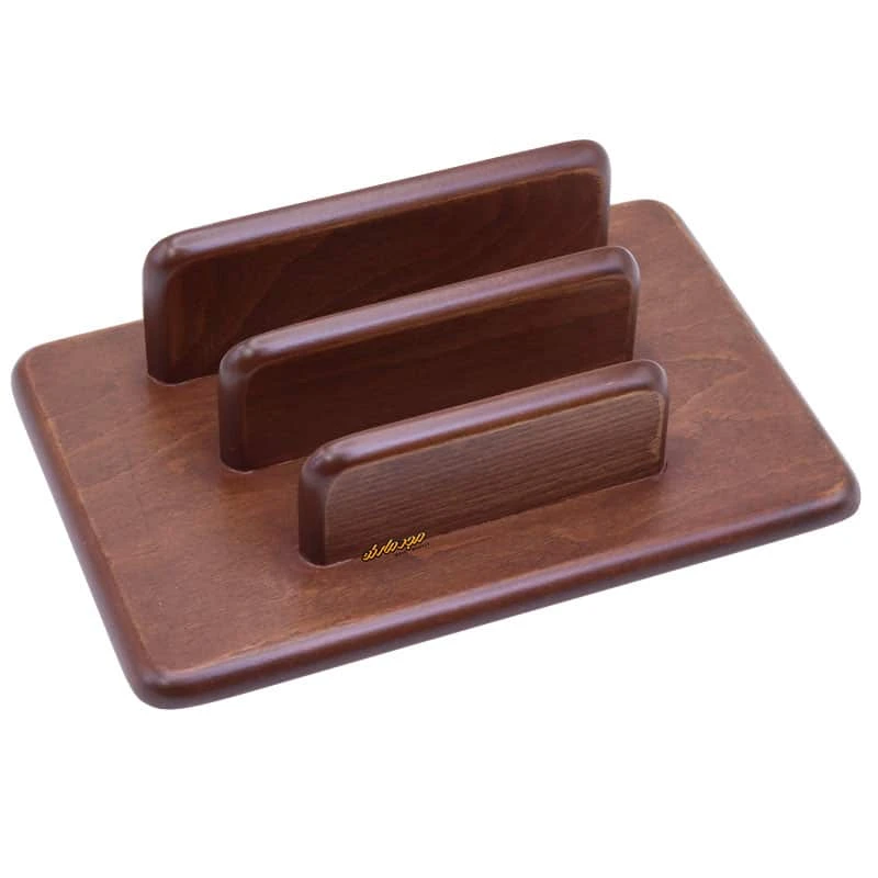 سرویس اداری رومیزی کد 185 ونگه چرم چوب (4)
