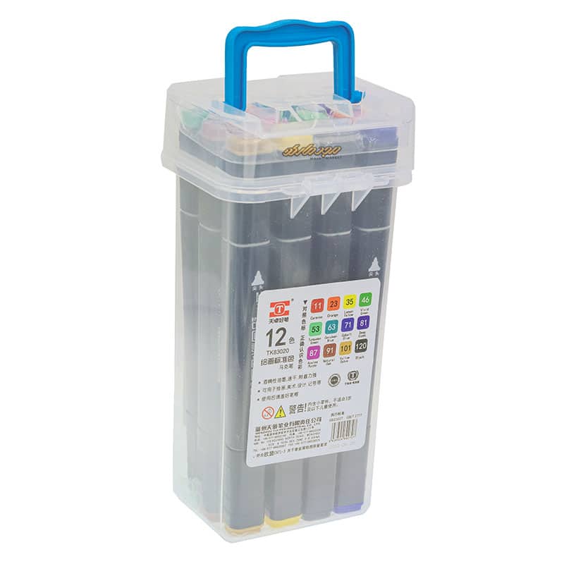 ماژیک راندو 12 رنگ 2 سر نیو تاچ TK83020 (2)