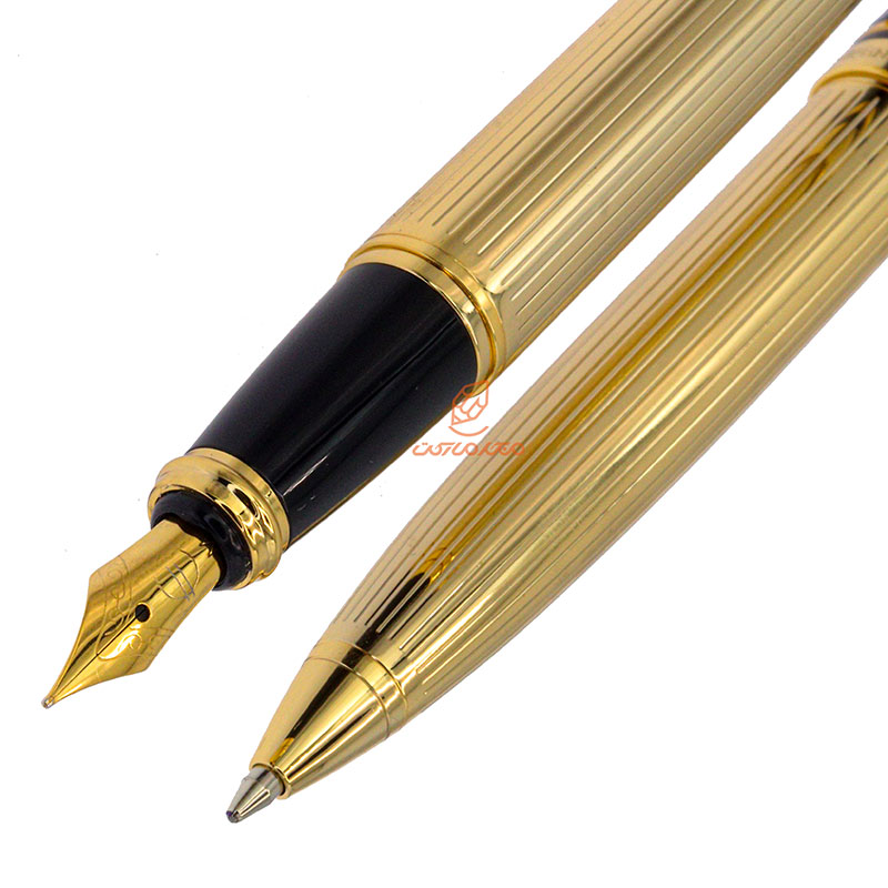 ست خودکار خودنویس نیمه مشکی طلایی یوروپن مدل FORT (26)