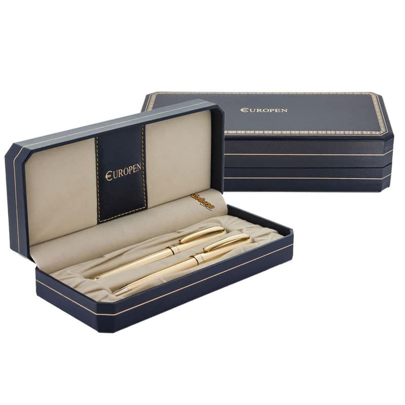 ست خودکار خودنویس طلایی یوروپن مدل CLUB (1)