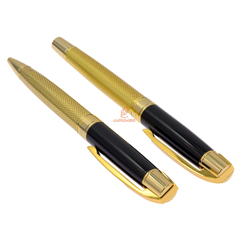 ست خودکار خودنویس طلایی مشکی یوروپن مدل CLAN (8)