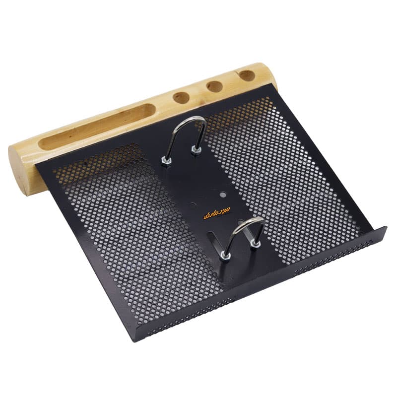 سرویس اداری رومیزی چوب و فلز کرمی کد 8 شهاب تحریر (8)