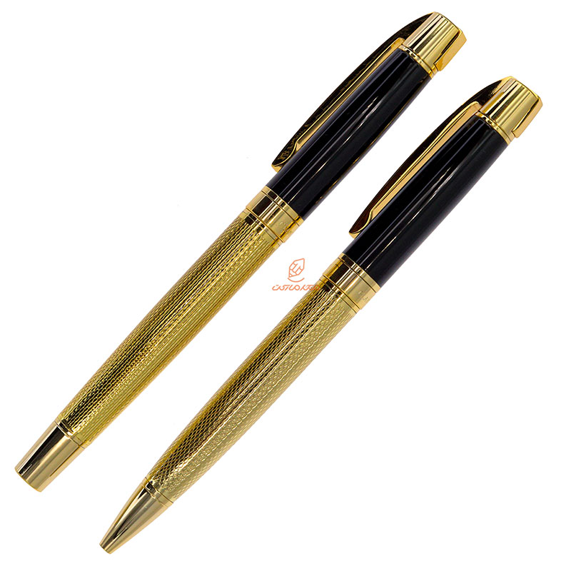 ست خودکار خودنویس طلایی مشکی یوروپن مدل CLAN (6)