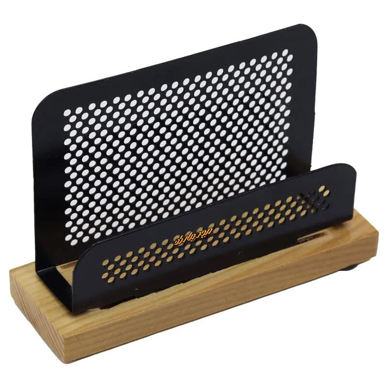سرویس اداری رومیزی چوب و فلز کرمی کد 8 شهاب تحریر (3)