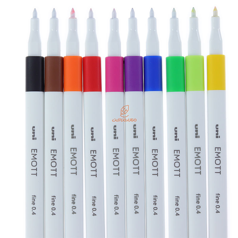 ست روان نویس 10 رنگ ایموت EMOTT - NO.1 یونی UNI (1)