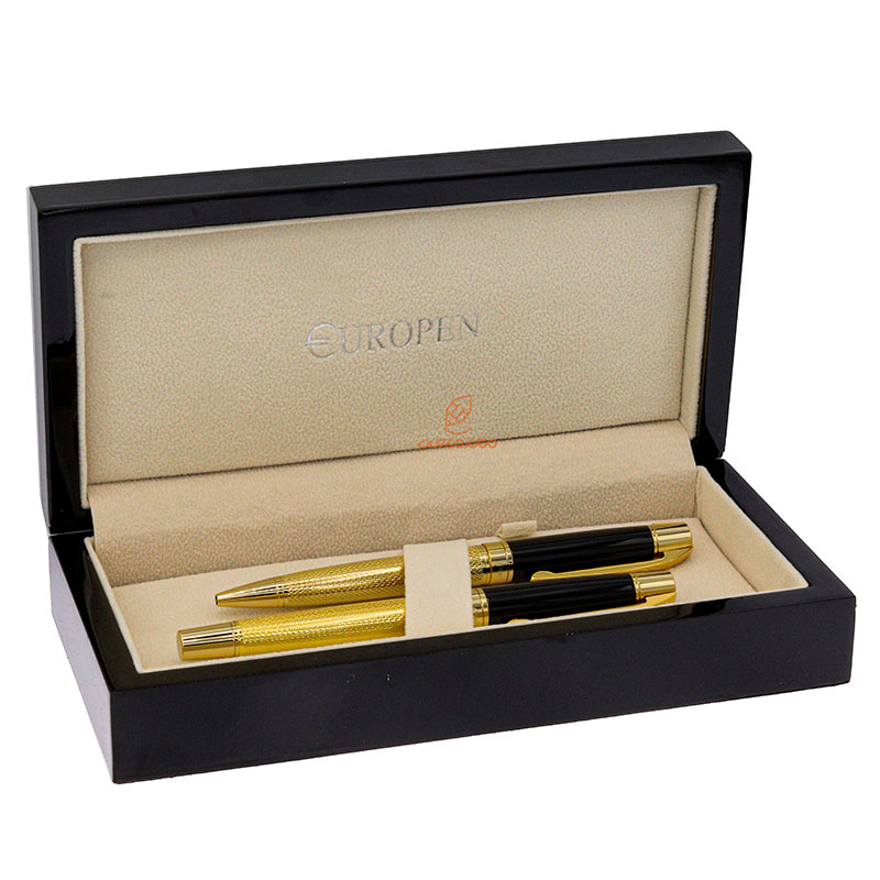 ست خودکار خودنویس طلایی مشکی یوروپن مدل CLAN