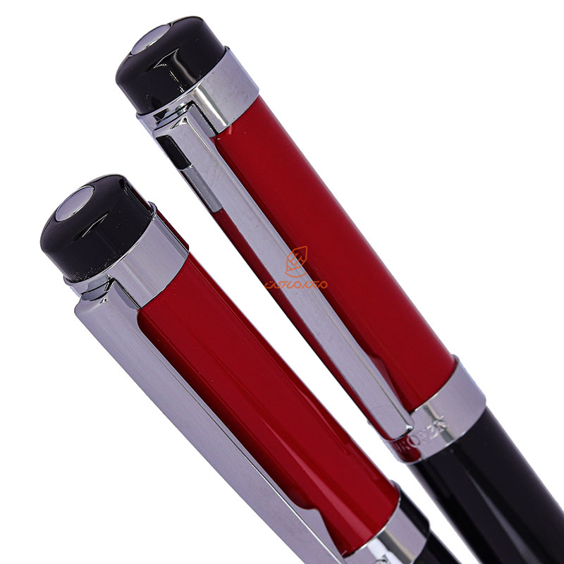 ست خودکار و روان نویس مشکی قرمز یوروپن مدل LAST (4)