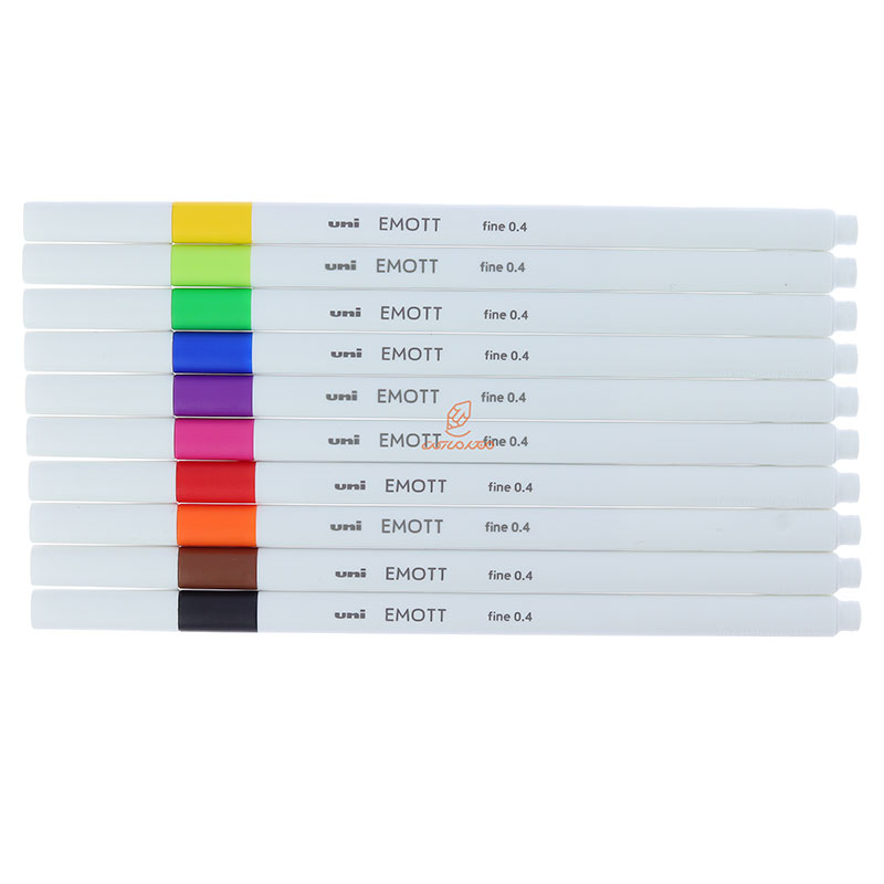 ست روان نویس 10 رنگ ایموت EMOTT - NO.1 یونی UNI (9)